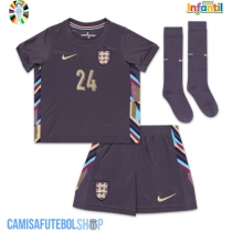 Camisa de time de futebol Inglaterra Cole Palmer #24 Replicas 2º Equipamento Infantil Europeu 2024 Manga Curta (+ Calças curtas)